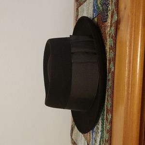 RARE Vintage Men's Dark Brown Brock Porkpie Fedora Hat Size 7 1/8